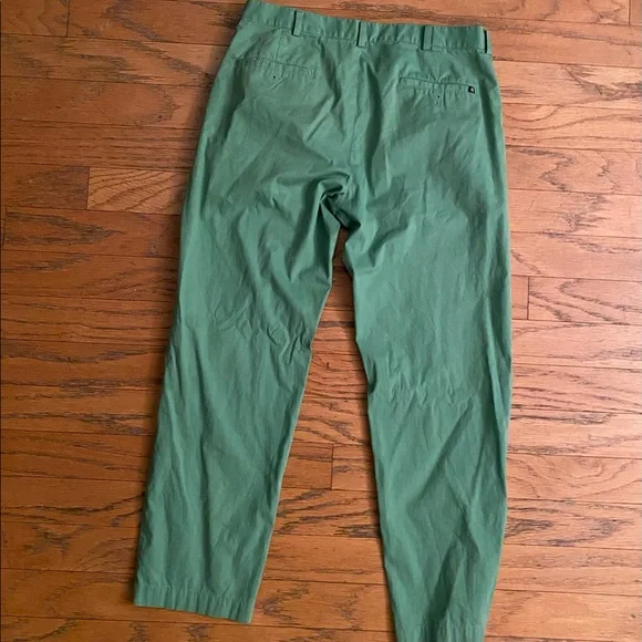 Brooks Brothers 346 Green Khakis 35 32 - Picture 2 of 4